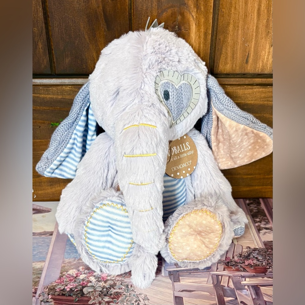 Adorable DEMDACO Plush Elephant Toy